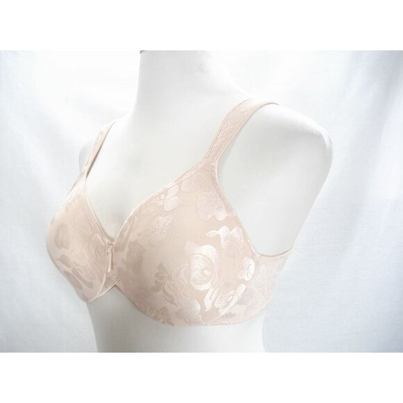 38D Wacoal 85567 Awareness Full Figure Seamless Underwire Bra Beige - Picture 3 of 5